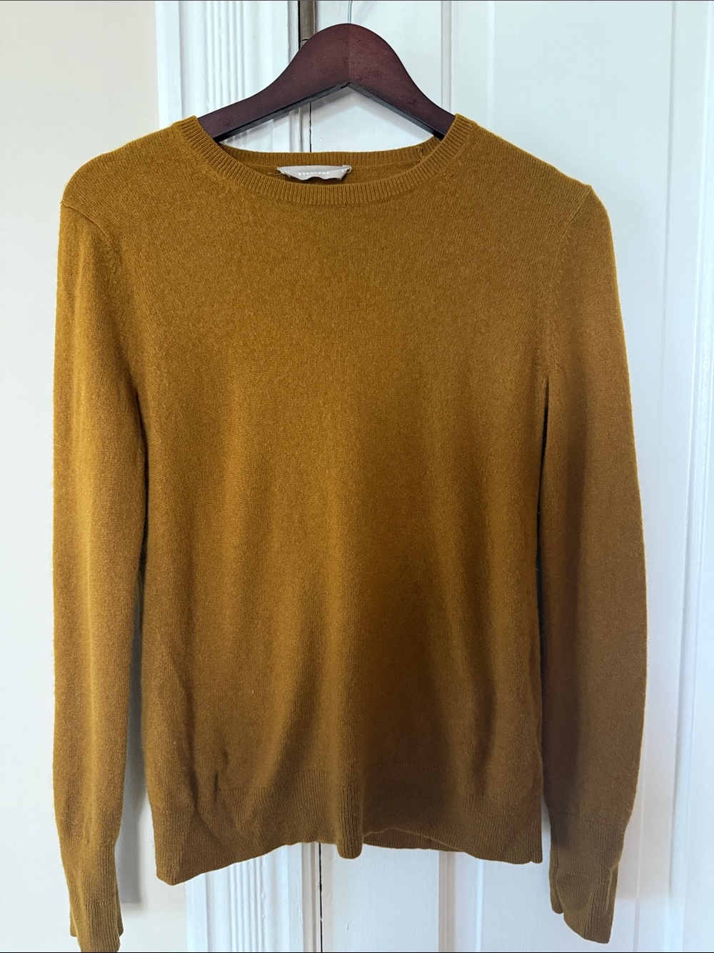 Everlane  Crewneck Sweater in Mustard Gold